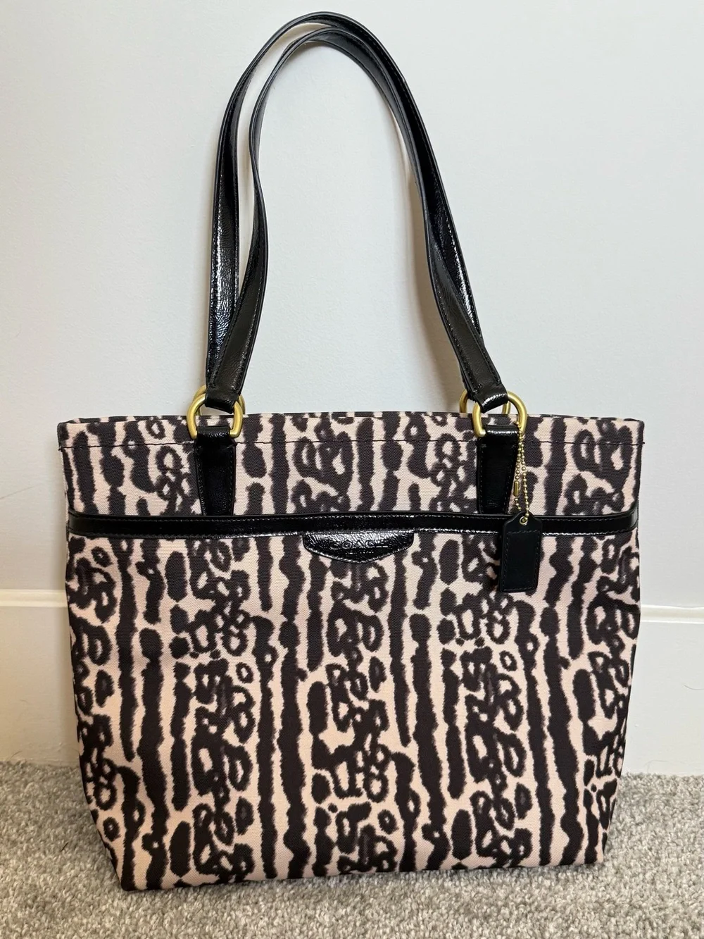 NEW Coach Signature Leopard Ocelot Print Tote